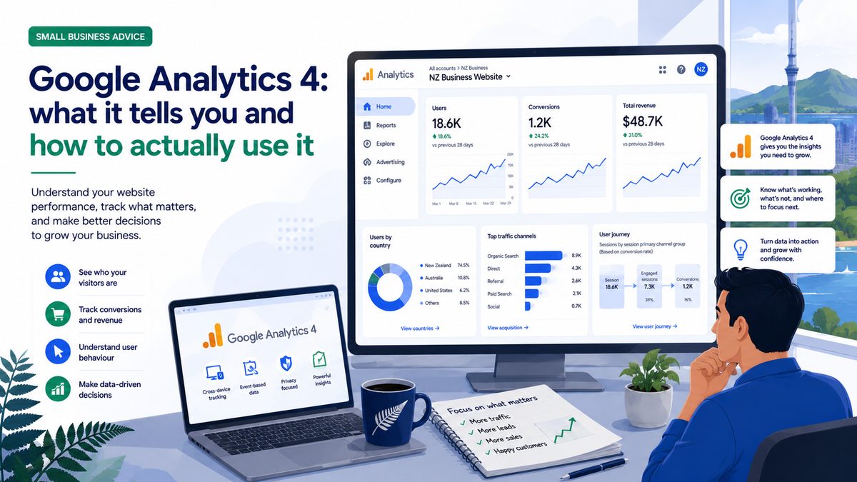Google Analytics 4: what it tells you and how to actually use it