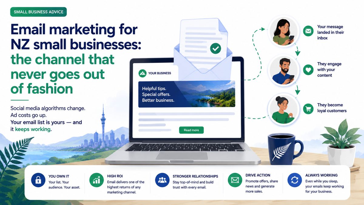 Email marketing for NZ small businesses: the channel that never goes out of fashion