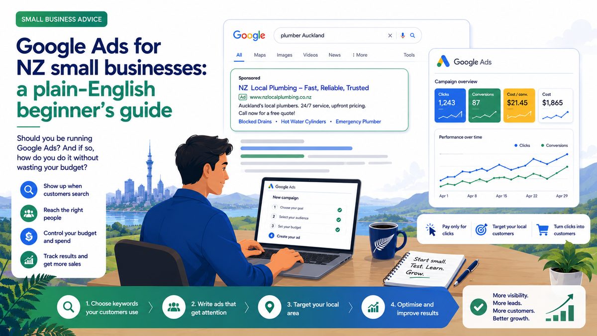 Google Ads for NZ small businesses: a plain-English beginner’s guide